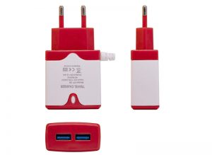 HT-28 Dual USB 2.4A Charging Adapter with Cable
