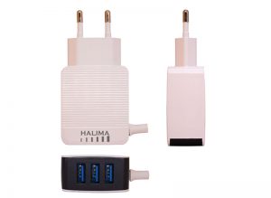 HT-33 Travel Charger with 3 USB Port