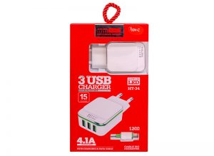 HT_34 USB 4.1A Fast Charging Adapter with USB Cable